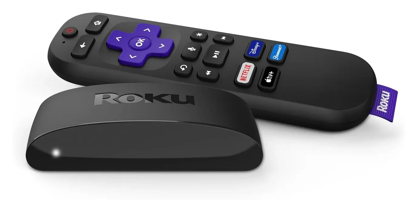 Roku Express 4K+ living room setup