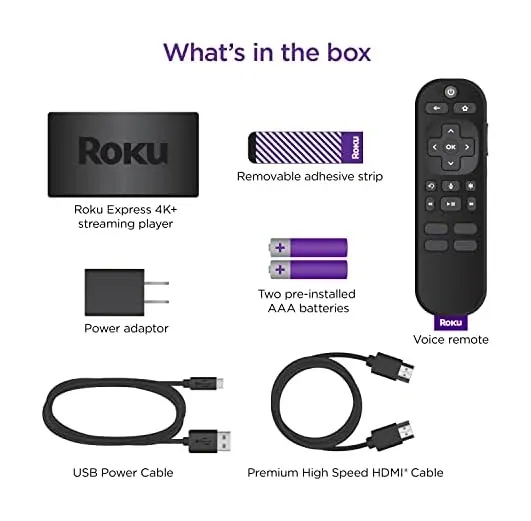 Roku Express 4K+ streaming services