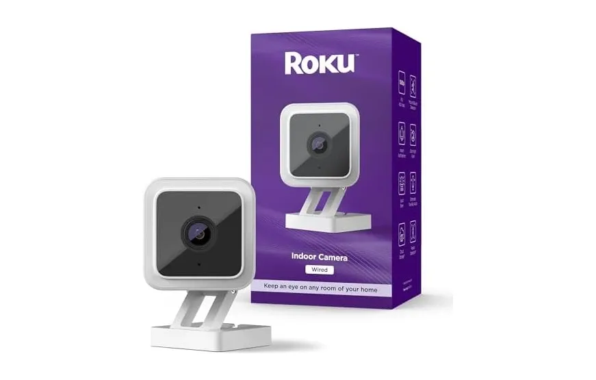 Roku Indoor Camera with 1080p HD Color Night Vision