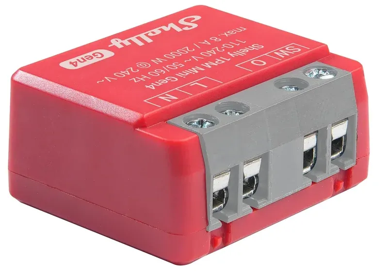 Shelly 1PM Mini Gen4 Smart Relay Switch - Compact 8A Power