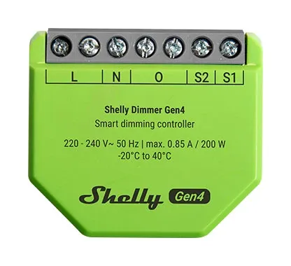 Shelly Dimmer Gen4 - Multi-Protocol Smart Light Controller