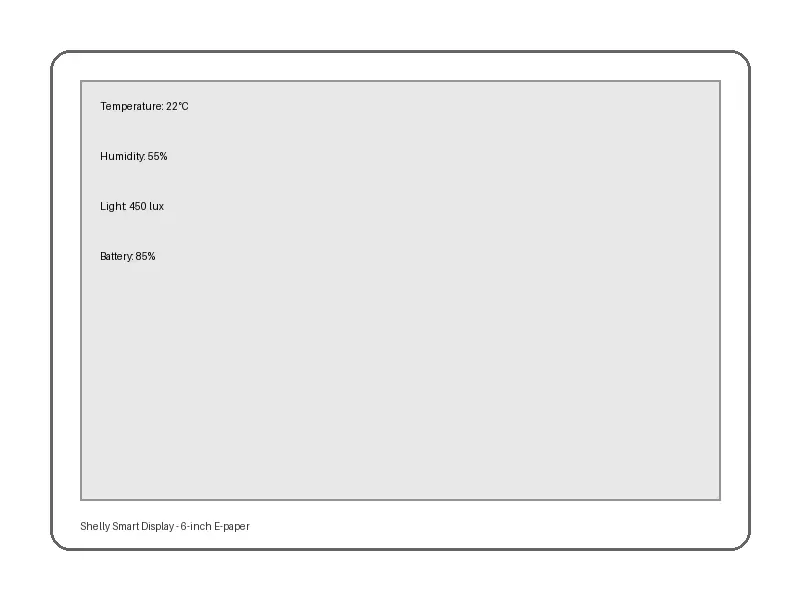 Shelly Smart Display - Monitor Temperature and Humidity