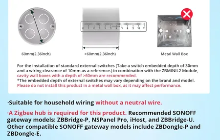 Sonoff ZBMINIL2 Review - Zigbee Mini Switch No Battery