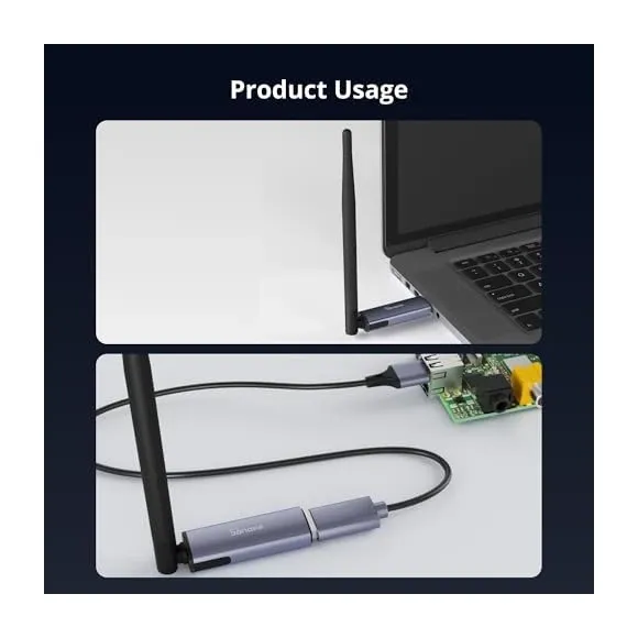 Size comparison and dimensional specifications of the Sonoff dongle