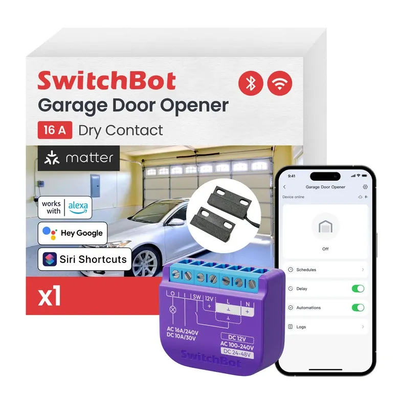 SwitchBot Garage Door Opener - Matter Smart Control