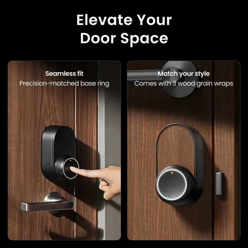 SwitchBot Lock Ultra Vision Pro facial recognition unlock demonstration showing camera at door