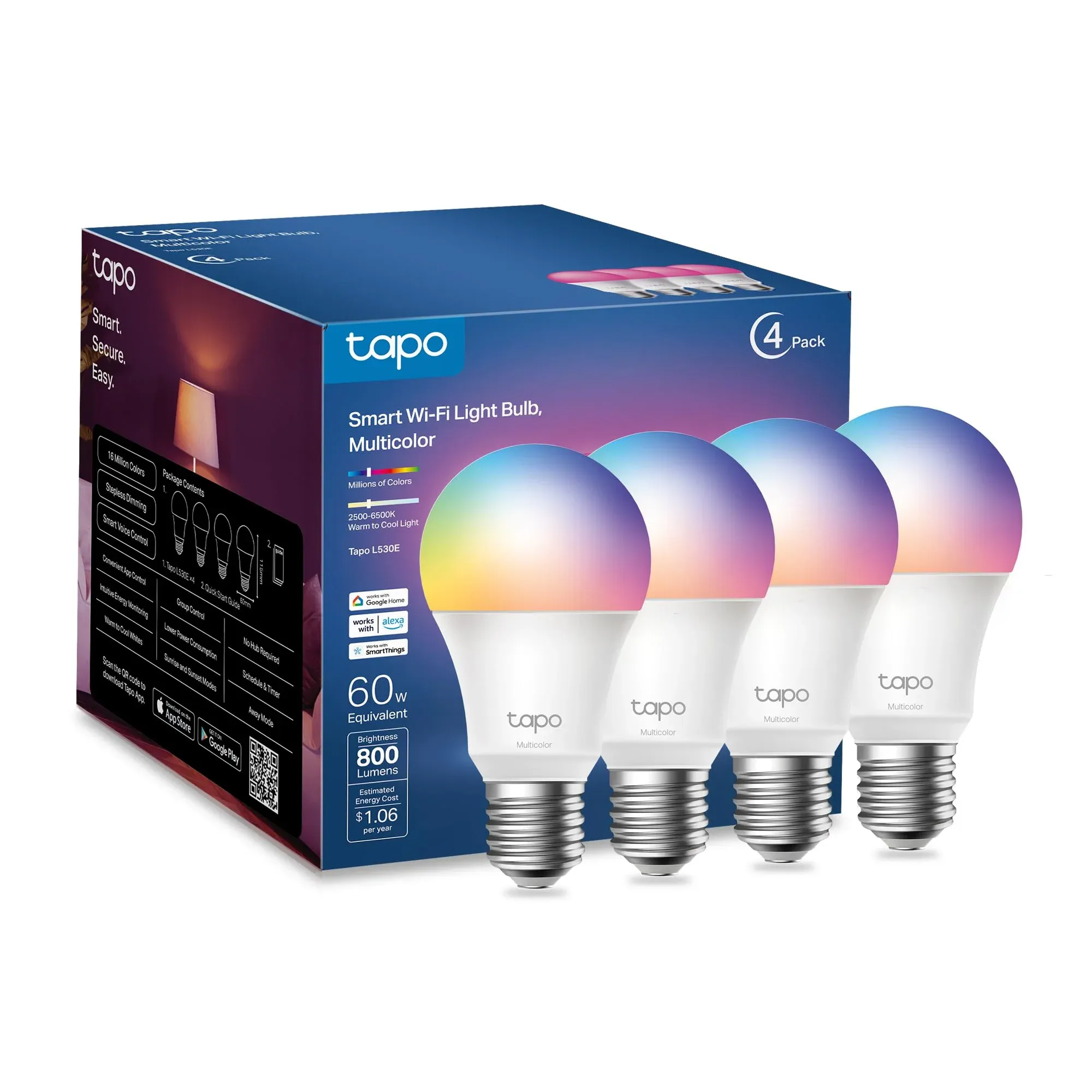 Tapo app interface for P100 smart plug control