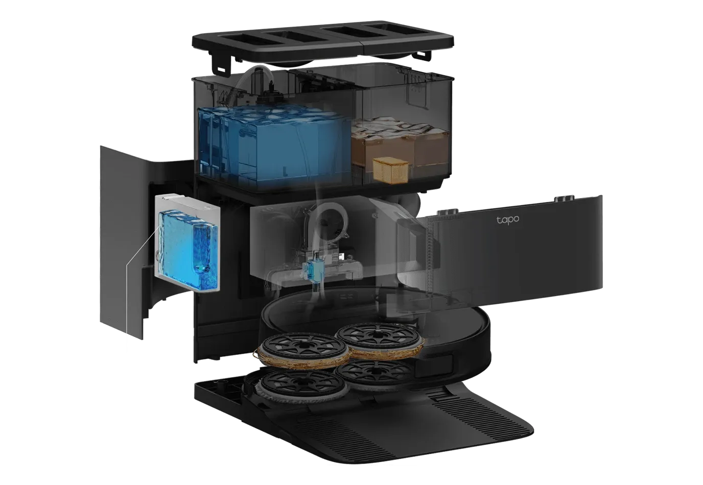 Tapo RV50 Pro Omni advanced cleaning technology system overview