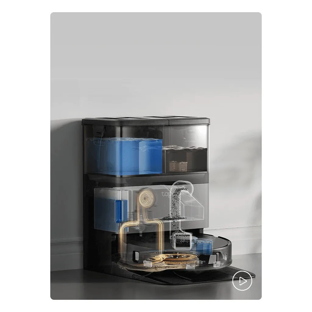 Tapo RV50 Pro Omni robot vacuum and mop front view