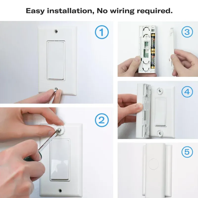 ThirdReality Smart Switch 2026 side view showing thickness profile against wall plate