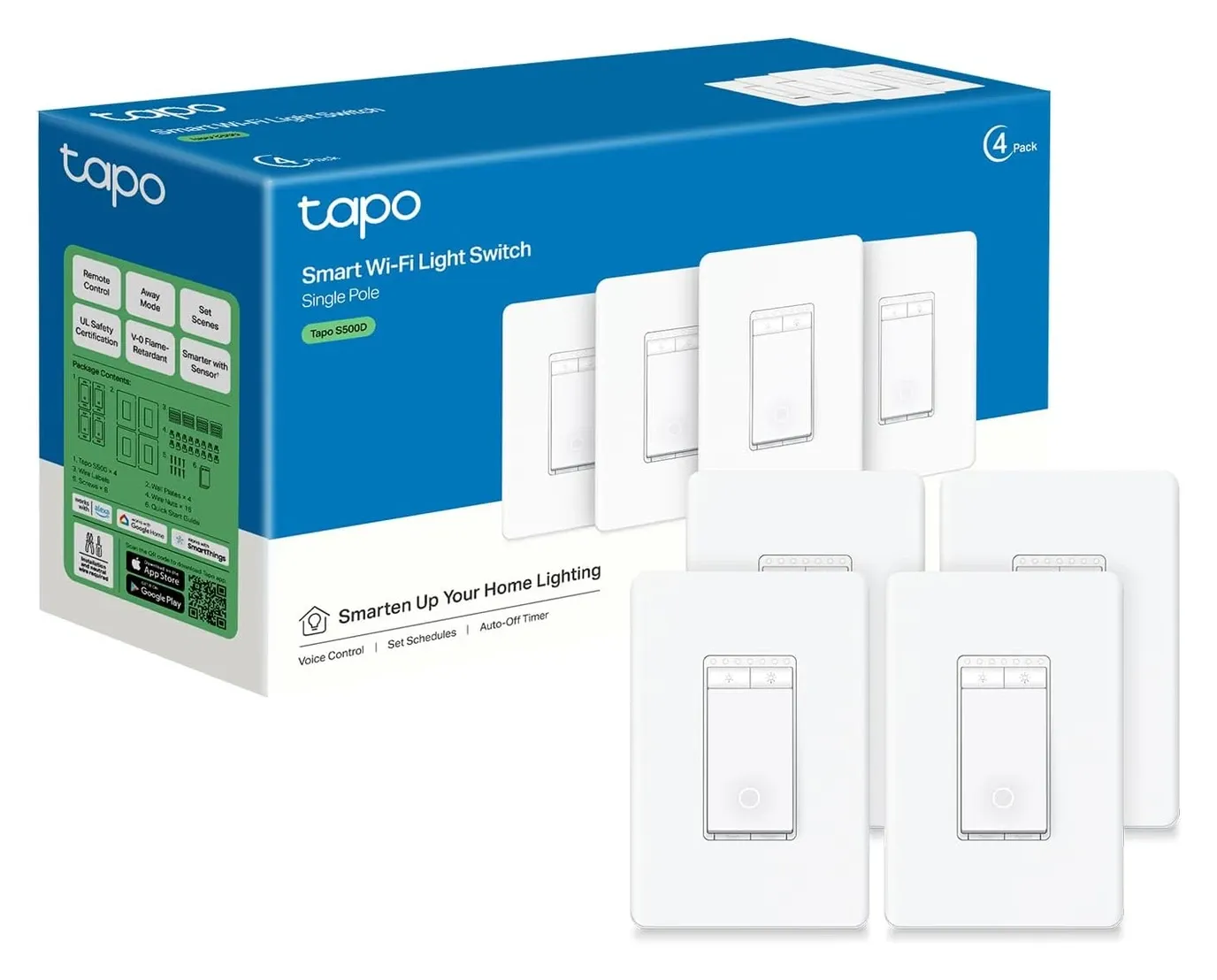TP-Link Smart Dimmer Switch installation showing wiring connection points