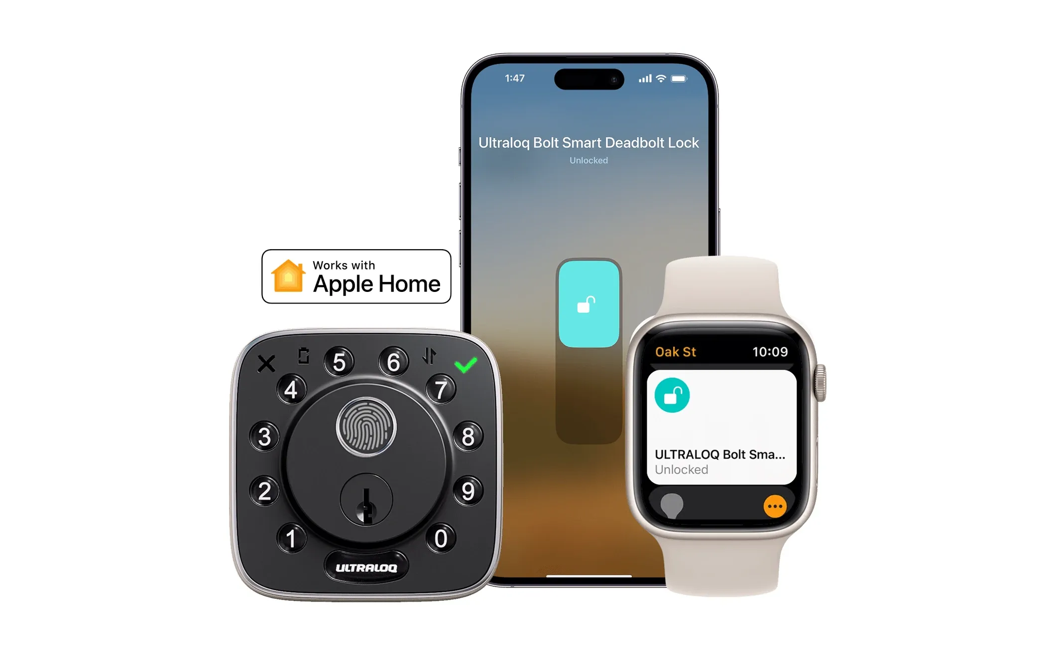 ULTRALOQ Bolt Smart Lock - Matter Fingerprint Deadbolt