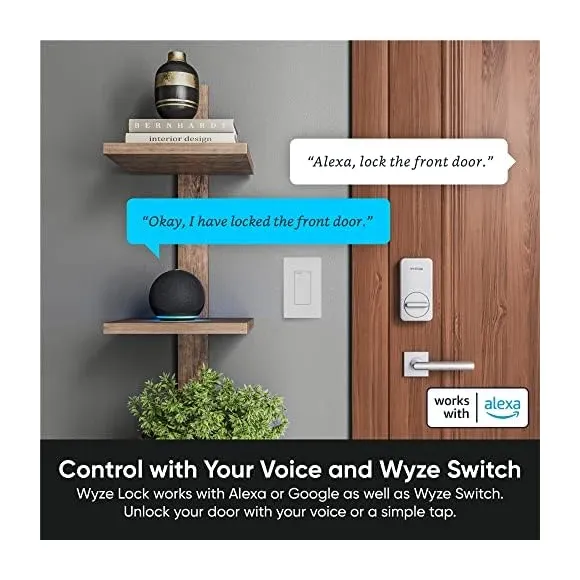 Wyze Lock installation showing deadbolt compatibility and mounting