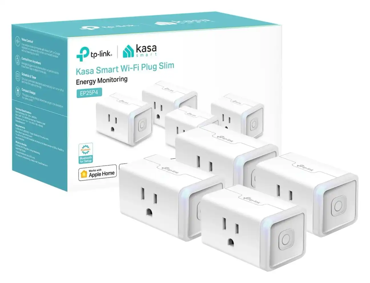 Eufy Smart Plug Mini at an angle showing compact form factor and outlet design
