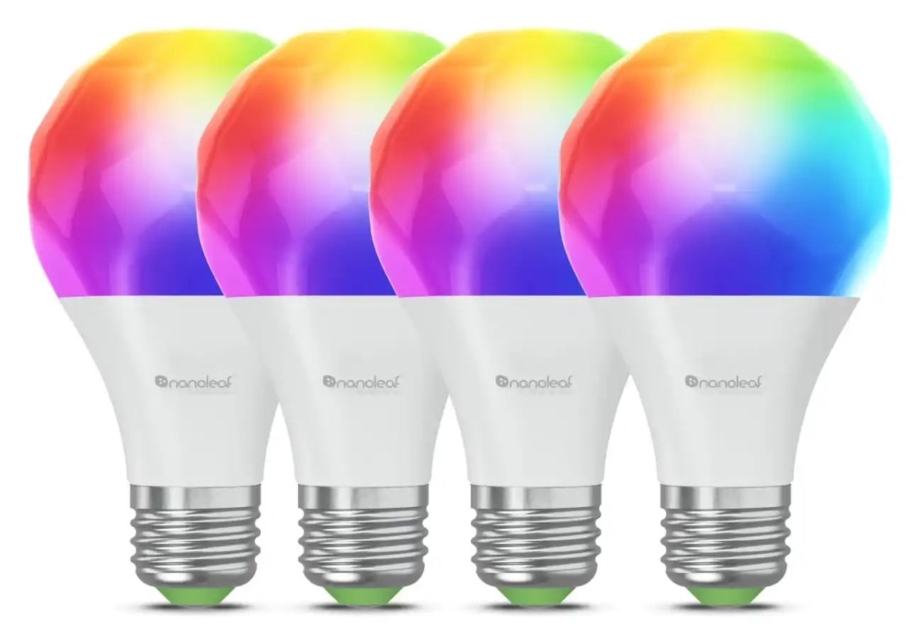 Nanoleaf Lightstrips creating colorful ambient lighting in room