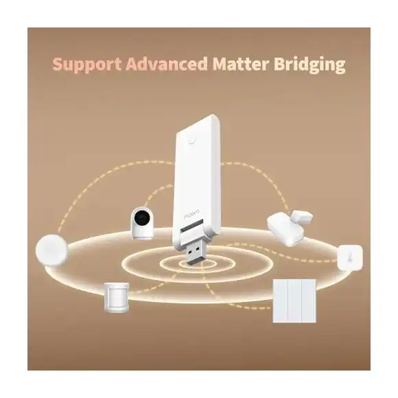 Aqara Hub M100 compact design with USB-A power connection options