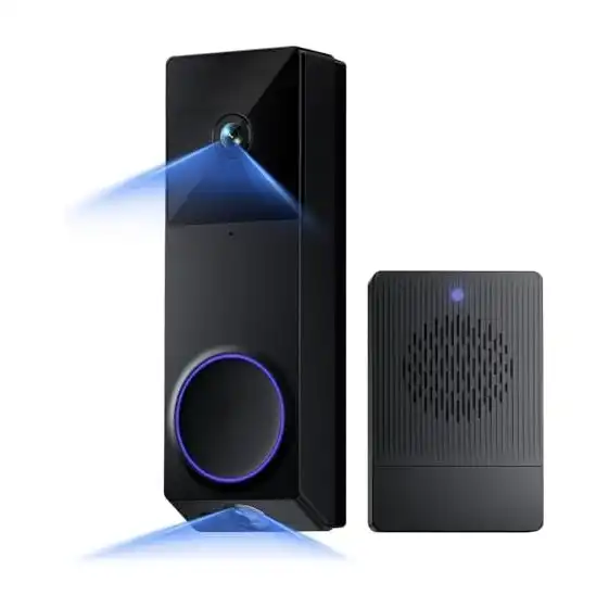 Wyze Wireless Video Doorbell Pro side view and compact design