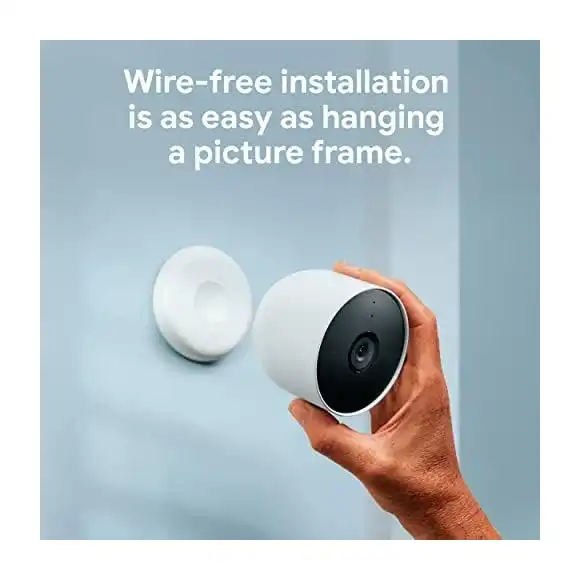 Google Nest Cam Battery installation example on house