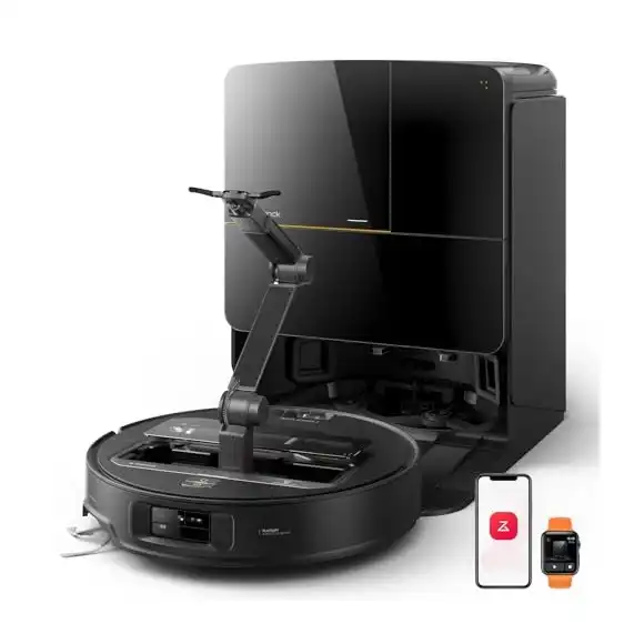 OmniGrip mechanical arm showing five-axis design and object manipulation capability