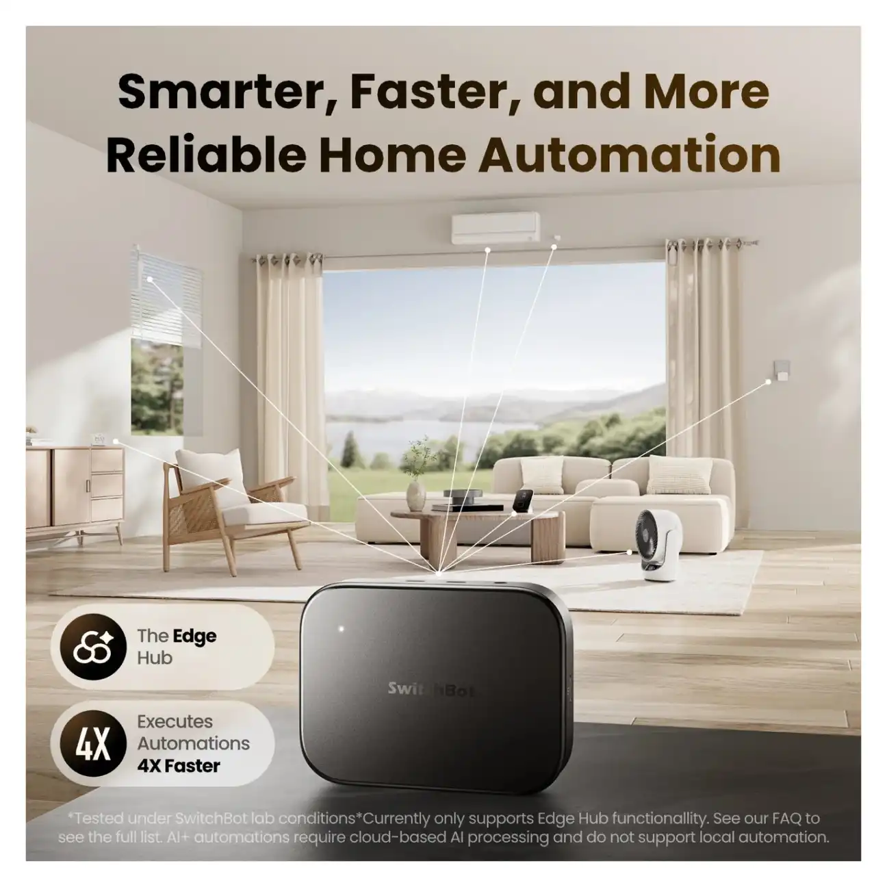 SwitchBot AI Hub with camera setup