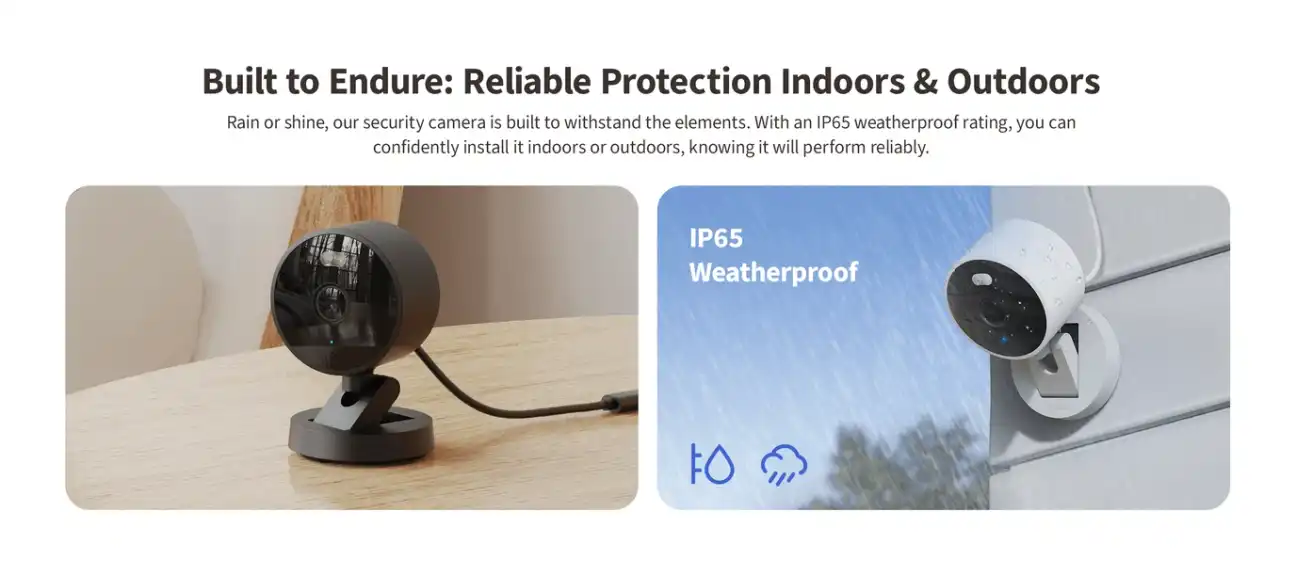Aqara Camera G100 capturing 2K resolution video with 140-degree wide-angle view