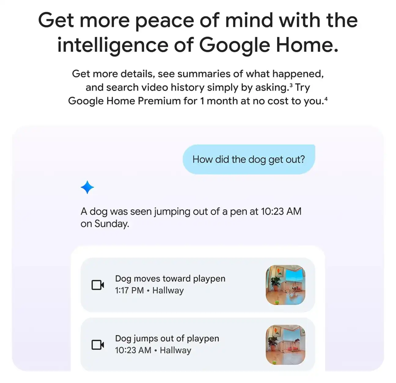 Nest Cam in living room setup