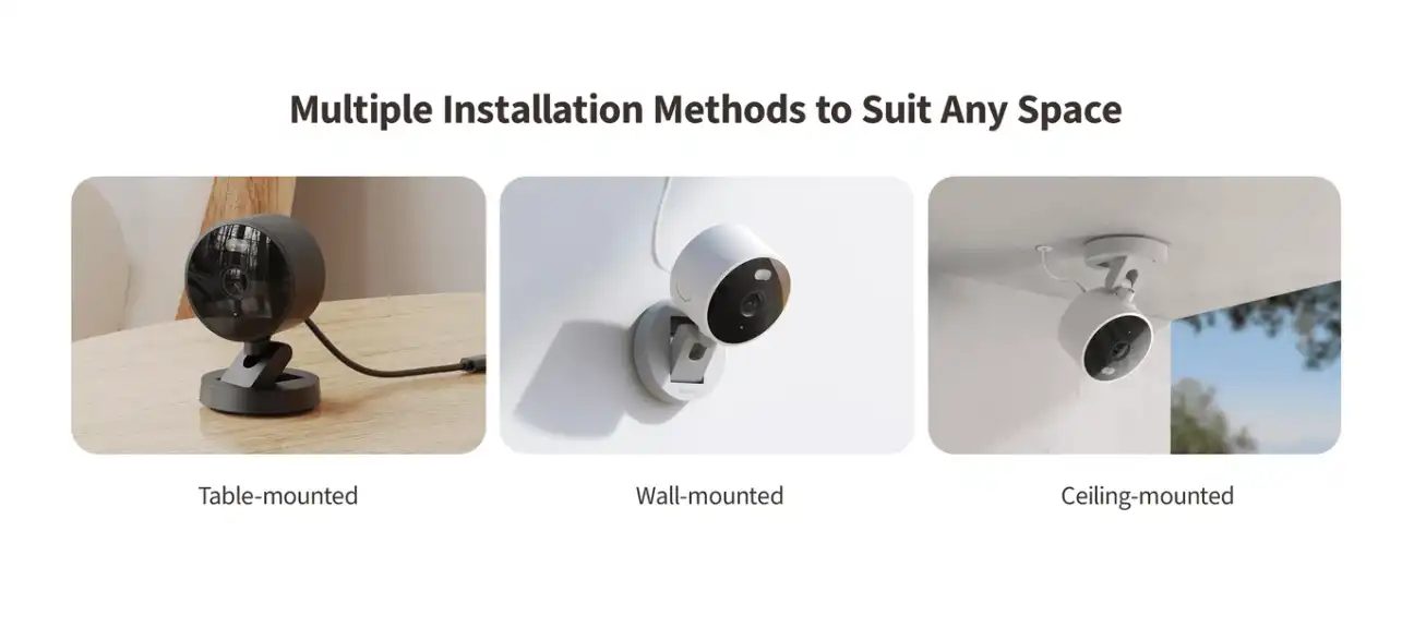 Aqara Camera G100 storage options showing microSD card and cloud backup