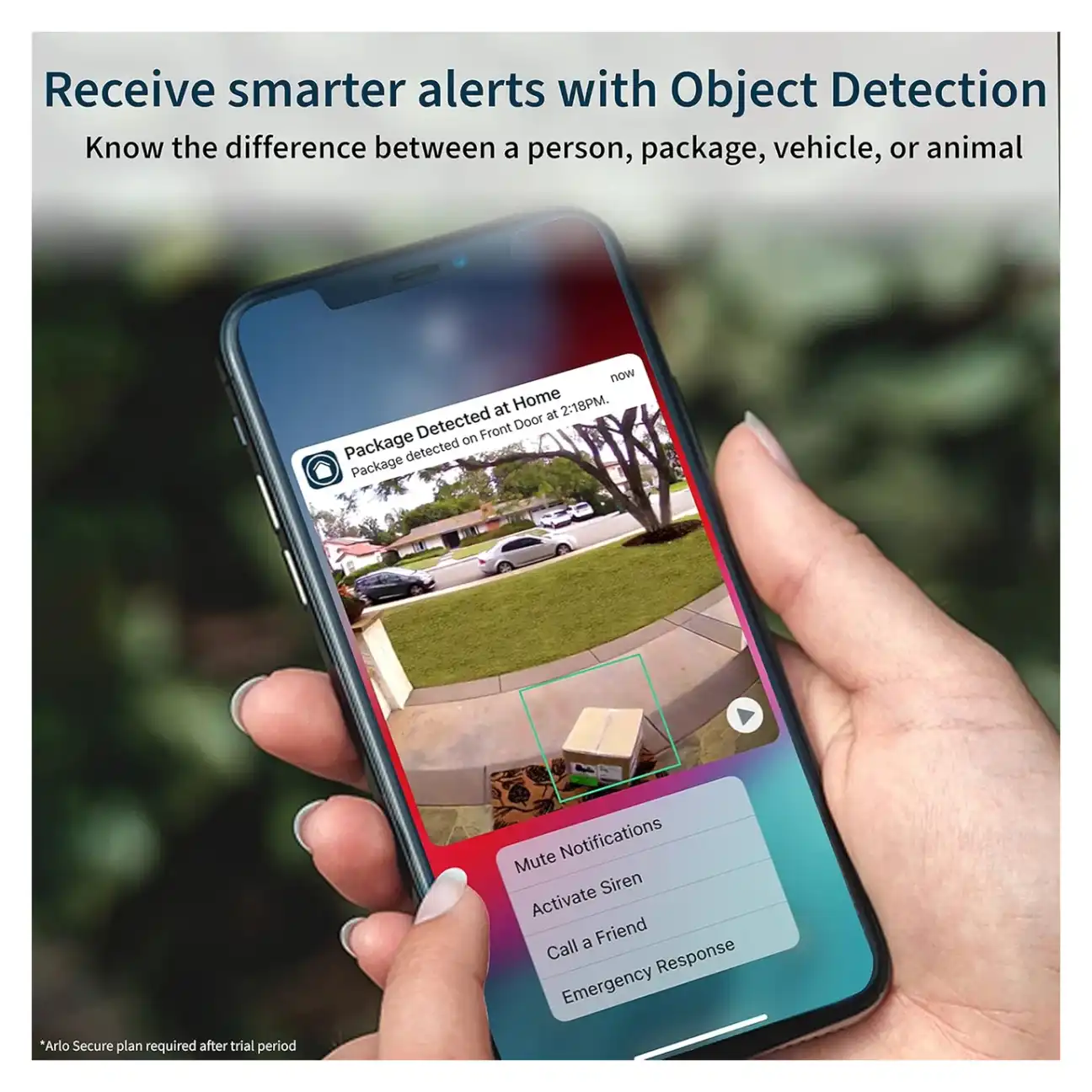 Smart notifications with object detection