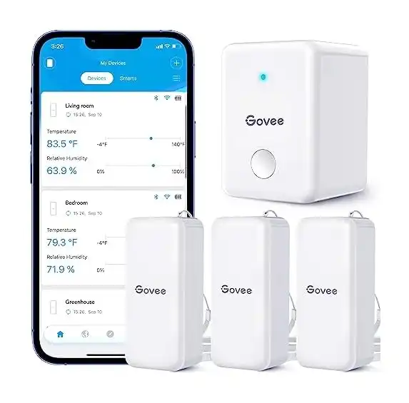 Govee Hygrometer app interface example