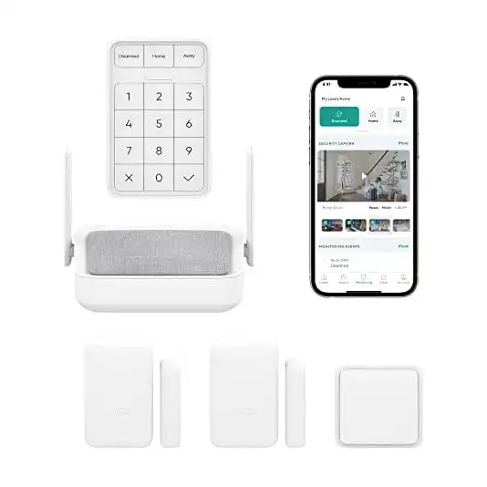Wyze Lock app interface showing door access control and keypad setup