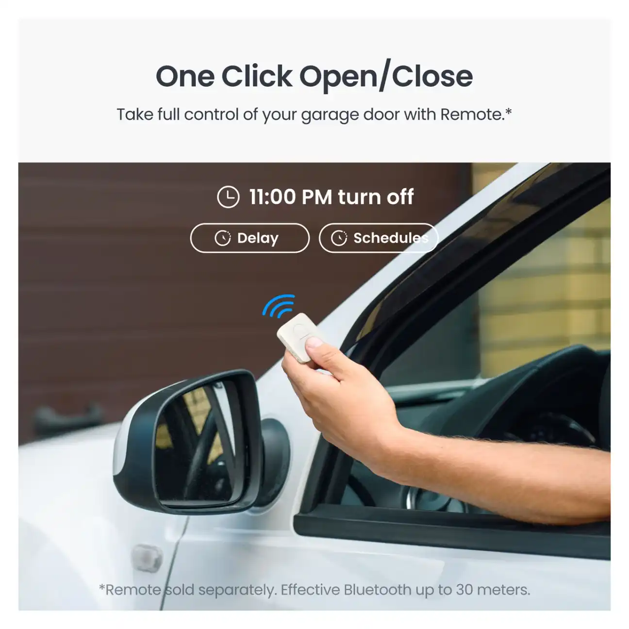 SwitchBot Garage Door Opener remote and control