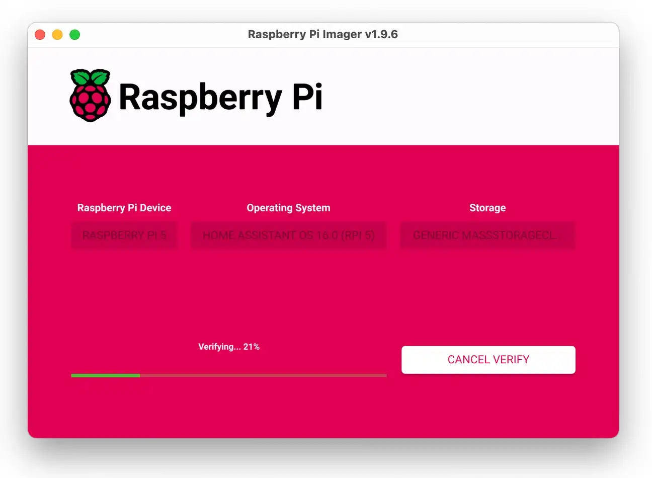 Flashing complete confirmation in Raspberry Pi Imager