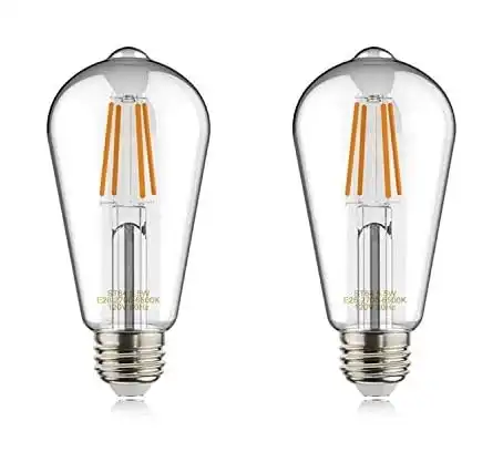 Tuya filament bulb with warm white light