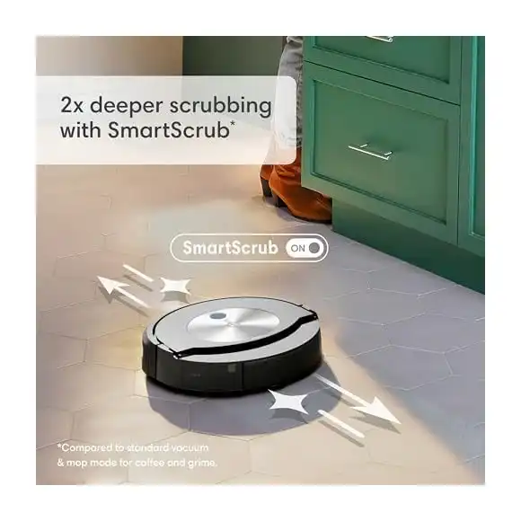 iRobot Roomba Combo j7 Cleaning in Action