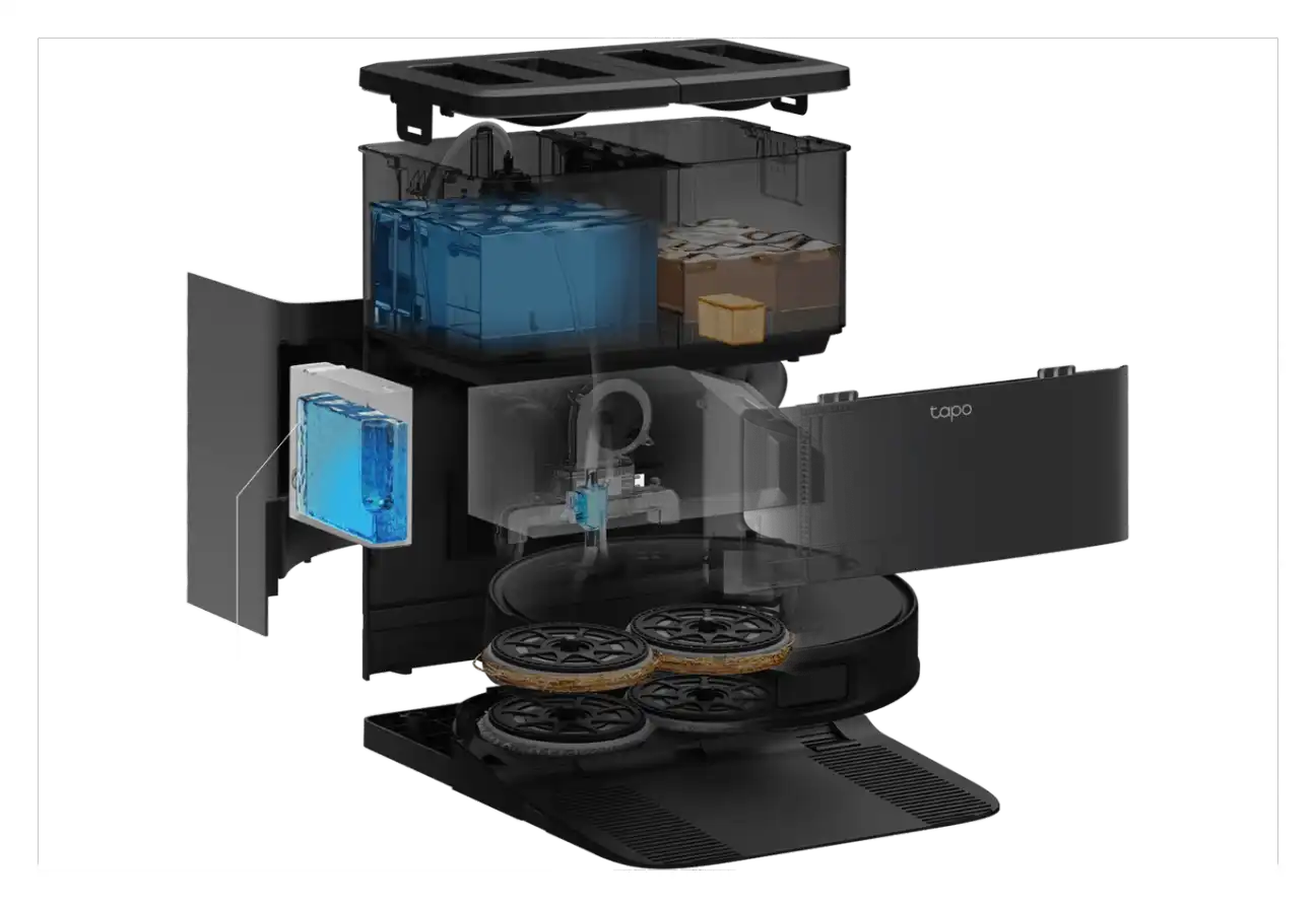 Tapo RV50 Pro Omni comprehensive cleaning technology system overview
