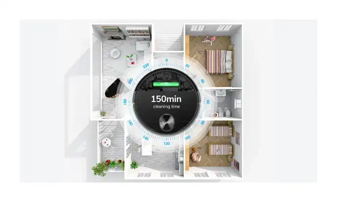 ILIFE A11 cleaning time