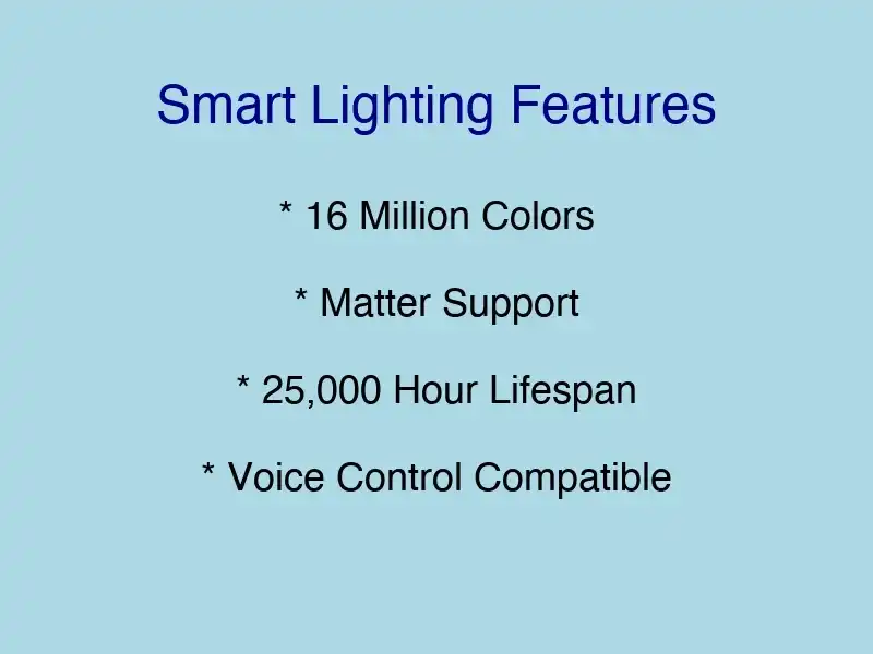 Smart Lighting Features and Capabilities