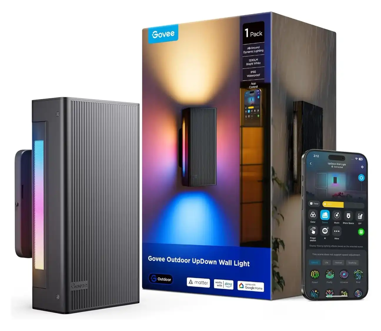 Govee H4200 color control showing vibrant RGB lighting options