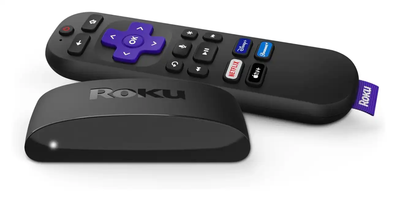 Roku Express 4K+ living room setup