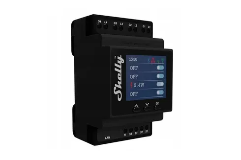 Shelly Pro 4PM 4-Channel Relay with Power Metering