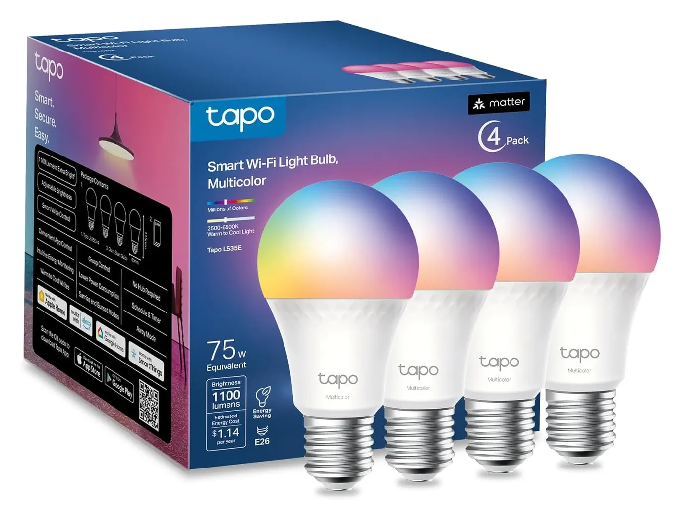 Tapo Smart WiFi Light Bulb L535E