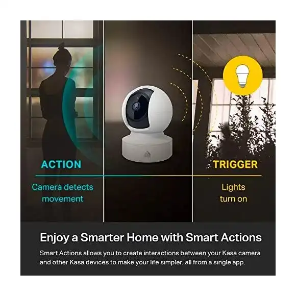 Kasa EC70 pan and tilt coverage demonstration