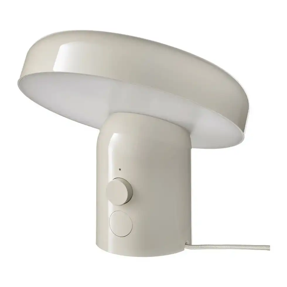 IKEA BLOMPRAKT Bluetooth Speaker Lamp – bedside view