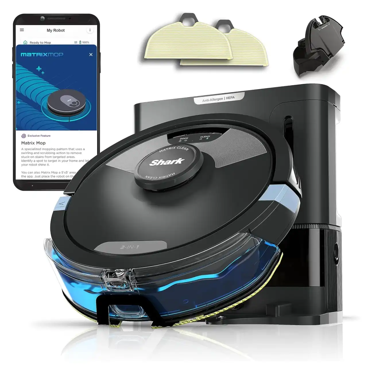 Shark AI Ultra 2-in-1 Robot Vacuum with self-emptying base