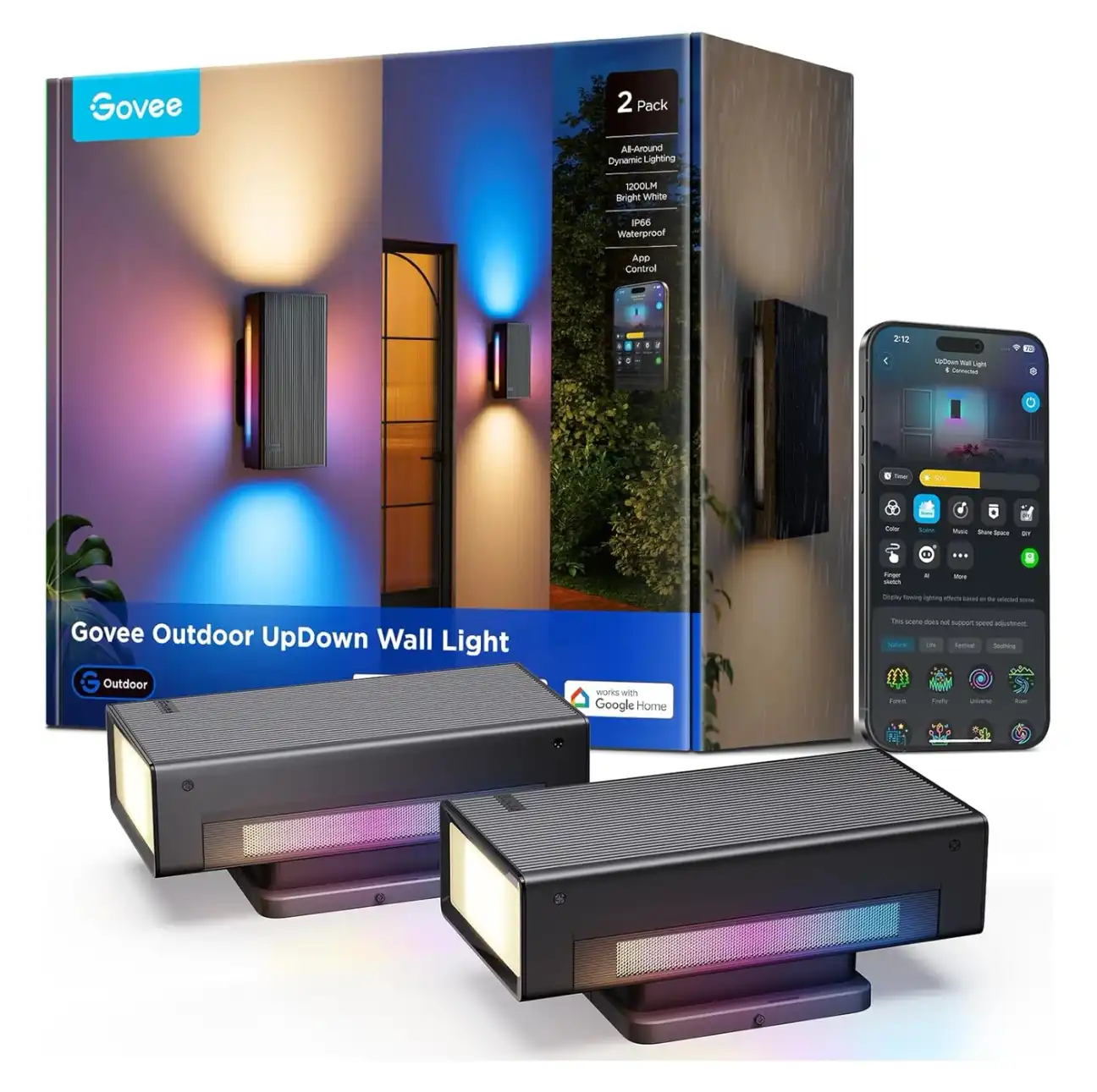 Govee H4200 Outdoor Wall Light featured product view showing modern design