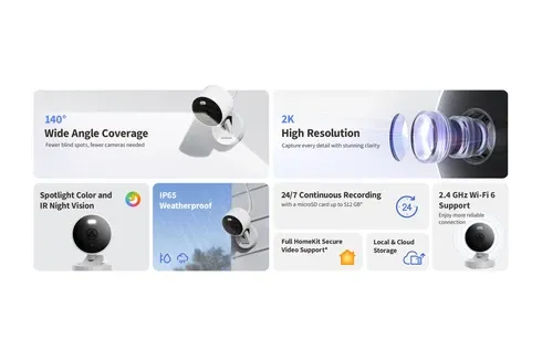 Aqara Camera G100 2K Indoor/Outdoor Security Camera