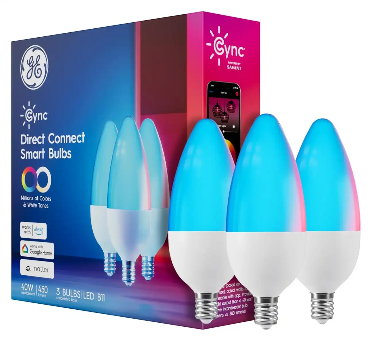 LIFX Candle Color displaying vibrant multicolor lighting effects