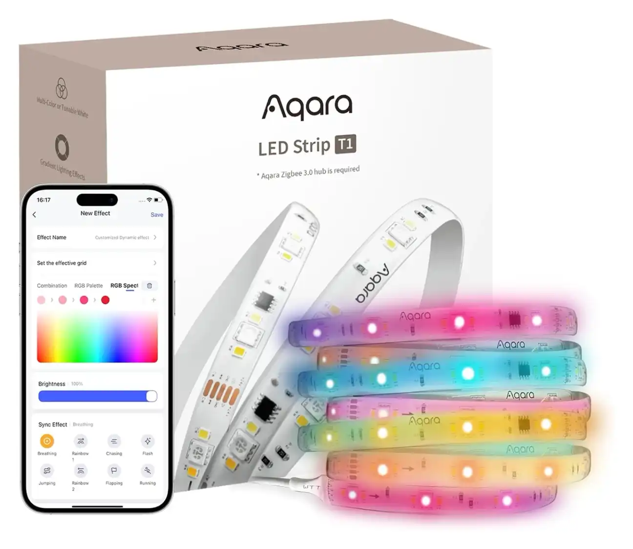 Nanoleaf app interface showing color and scene controls