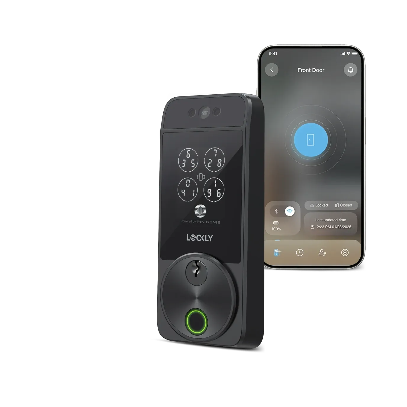 Lockly Visage Smart Lock - AI Facial Recognition Deadbolt