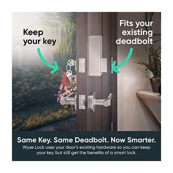 Wyze Lock gateway hub connecting door lock to WiFi network